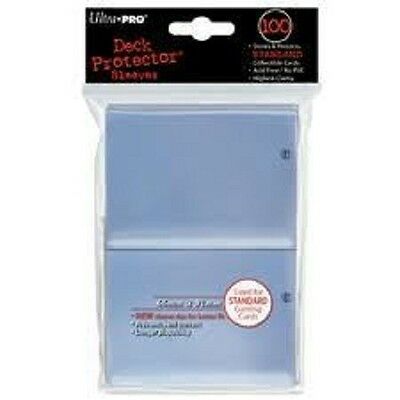 (100) *new* Ultra Pro Card Sleeves Clear Deck Protectors Mtg Magic Standard Size