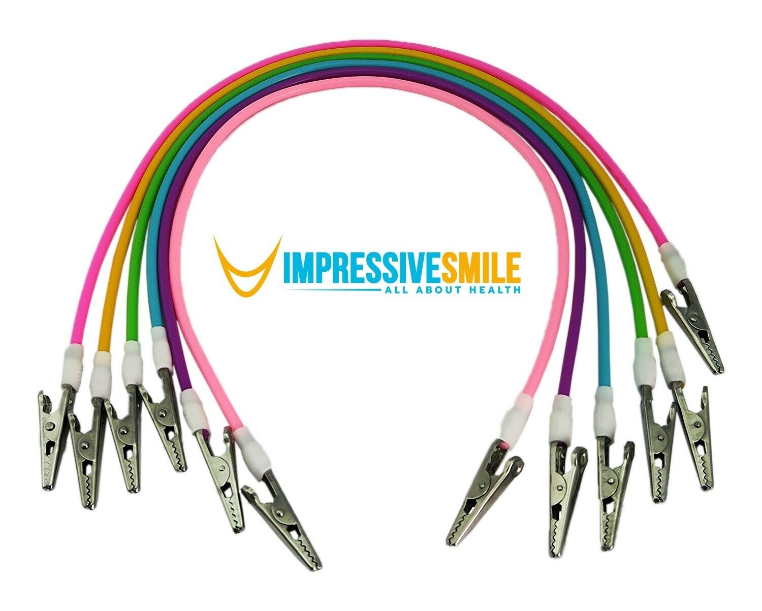 Impressive Smile Dental Colorful Sterilizable Silicone Bib Holder Clips - Colors